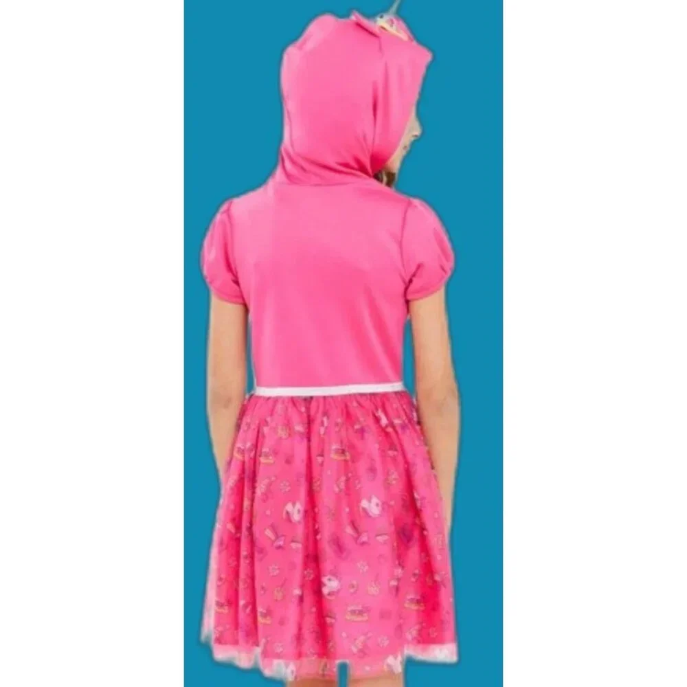 Nickelodeon Unicorn Hood Pink Tutu Dress GIRLS SIZE L 10-12 Party Cosplay NEW